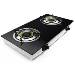 Xtremepowerus 29 Gas Propane Cooktop With 2 Burners Grill Station