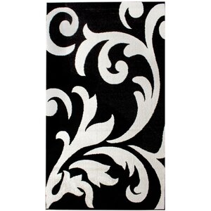 Melendez Black/White Area Rug