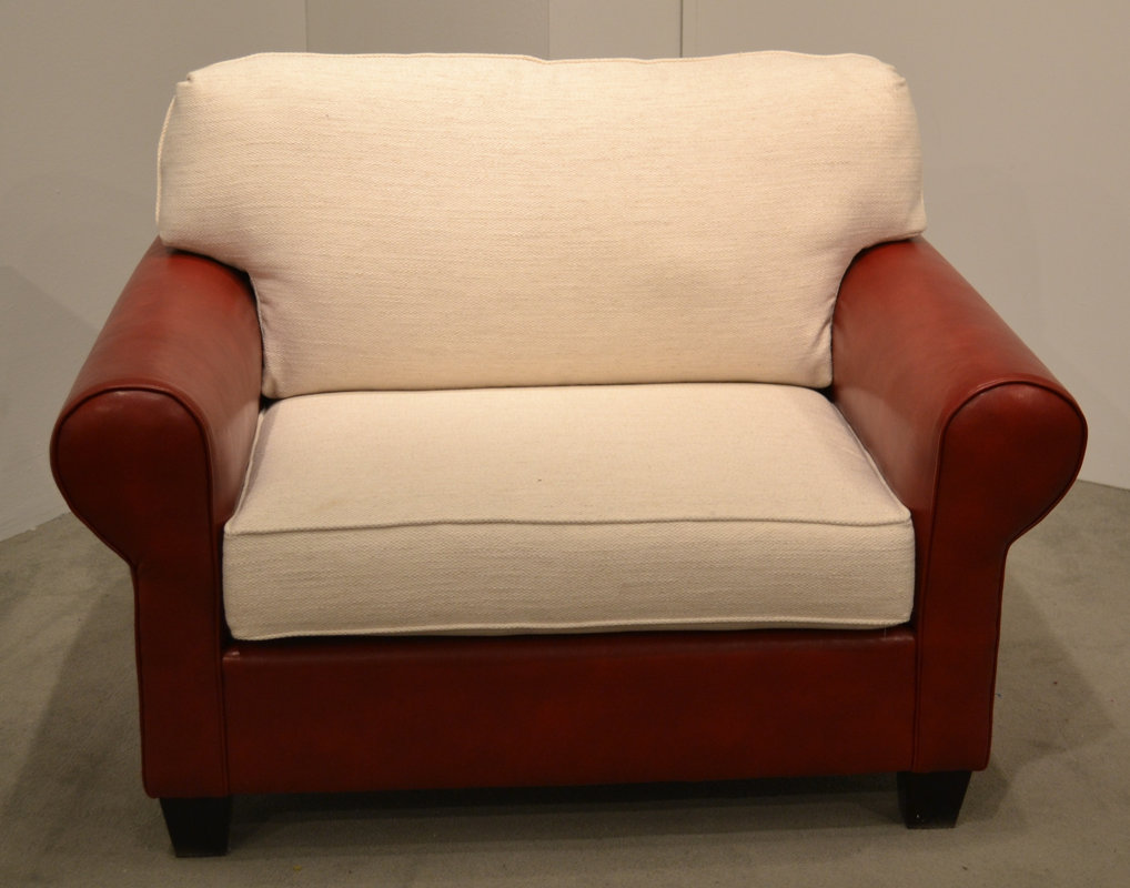 carolina classic furniture leather and fabric chair and a half carolina classic furniture leather and fabric chair and a half