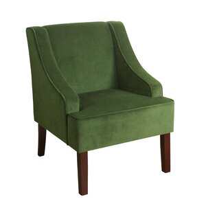 Antoinette Velvet Swoop Armchair