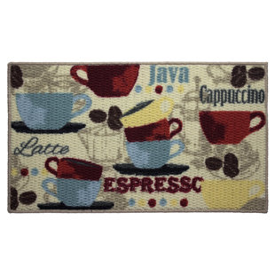 Coffee Themed Kitchen Rugs Wayfair Textured Loop Coffee Kitchen Area Rug
