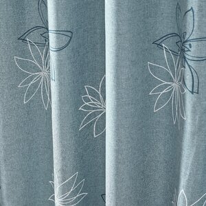 Nature/Floral Blackout Tab top Single Curtain Panel
