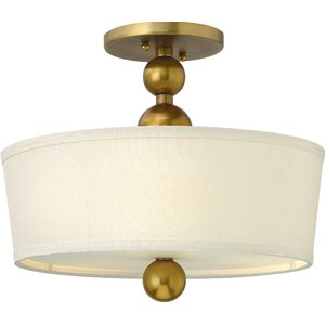 Shaw 3-Light Metal Semi Flush Mount