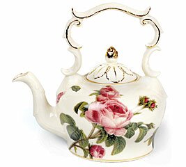 50 oz. Porcelain Romantic Rose Teapot