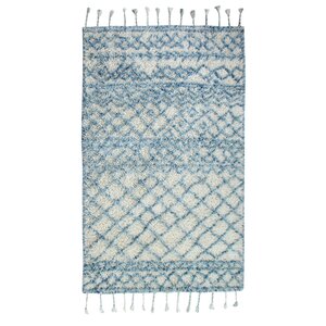 Mayer Hand-Woven Blue Area Rug