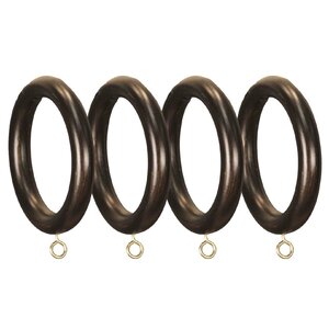Compatible Smooth Drapery Curtain Ring (Set of 4)