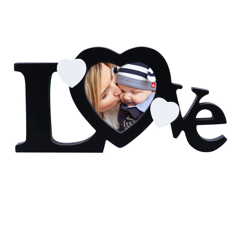 AdecoTrading "Love" Heart Shaped Picture Frame Wayfair