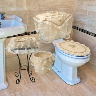 Toilet Seat Cover Bath Rugs Mats You Ll Love Wayfair Eden Lace 4 Piece Bathroom Set