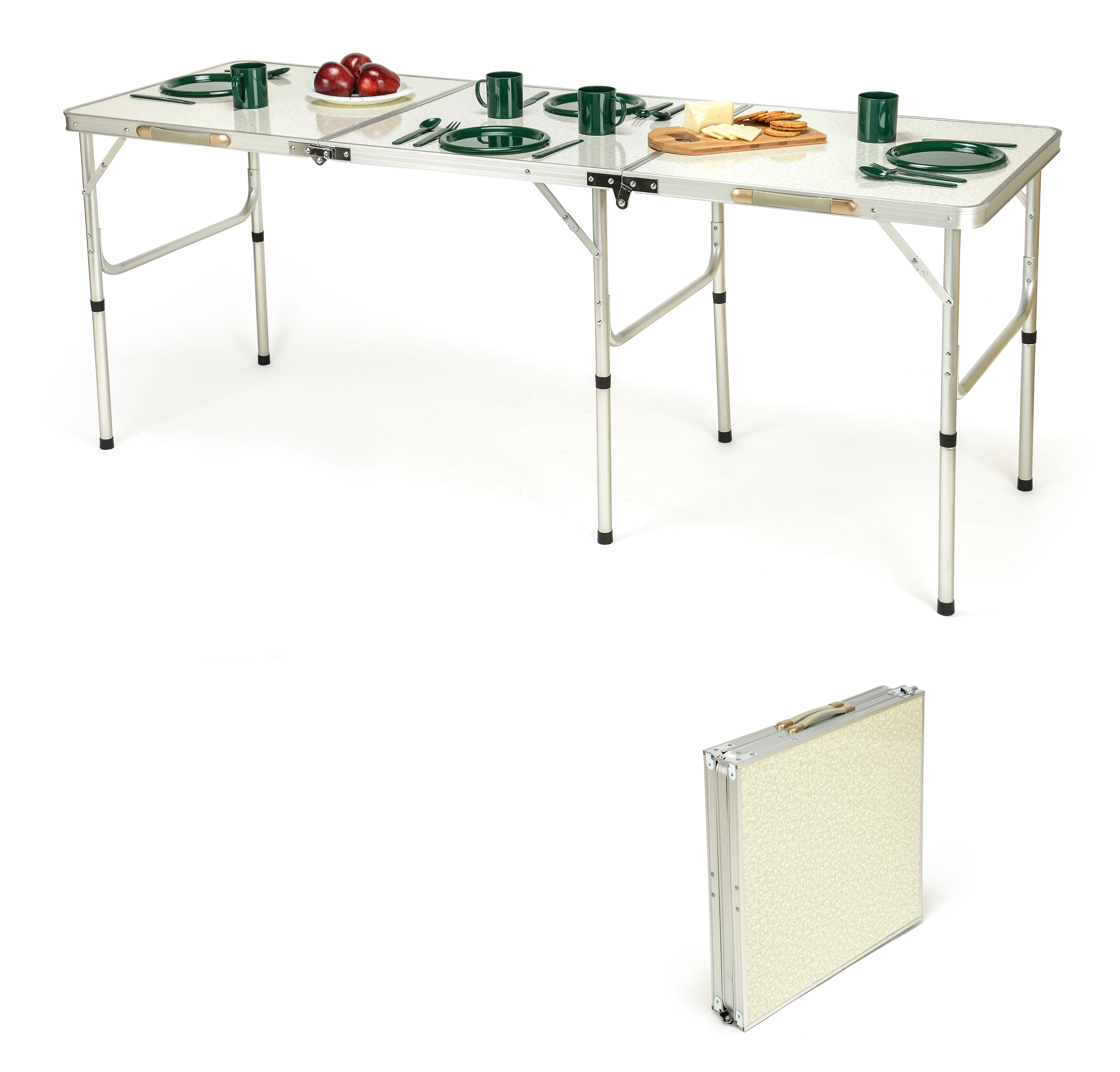 Trademark Innovations Portable Lightweight Folding Table Wayfair