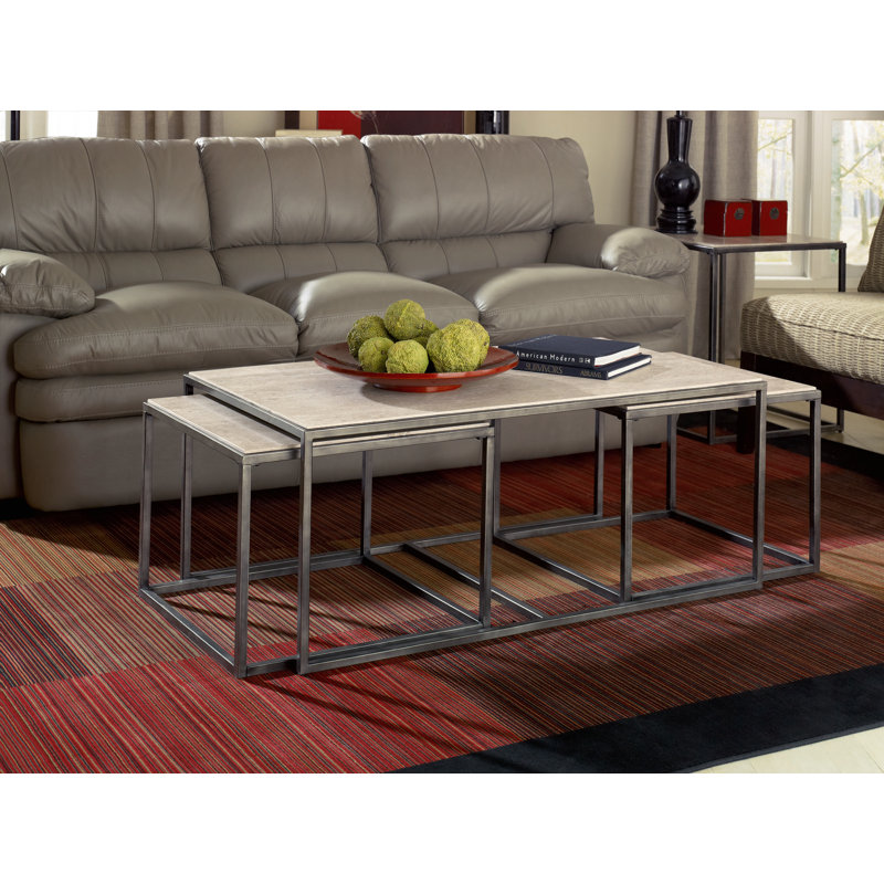 Masuda 3 Piece Nested Coffee Table Set Reviews Birch Lane Masuda 3 Piece Nested Coffee Table Set