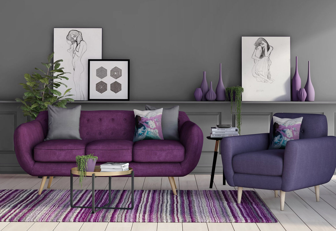 Sofa JASPER in lila