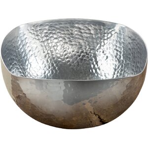 Square Hammered Serving Bowl