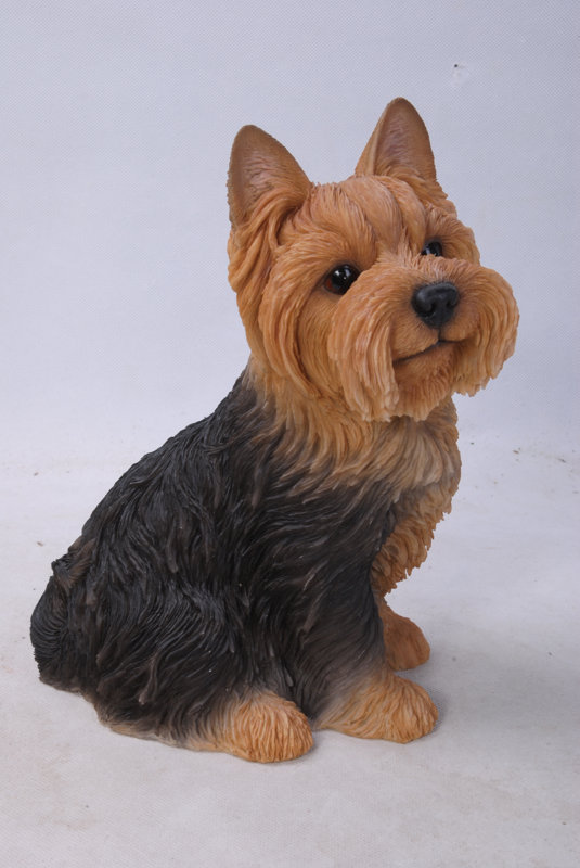 HiLine Gift Ltd. Sitting Yorkshire Terrier Dog Statue & Reviews Wayfair
