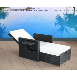 Gartenliege Alysia mit Auflage von Home Etc
