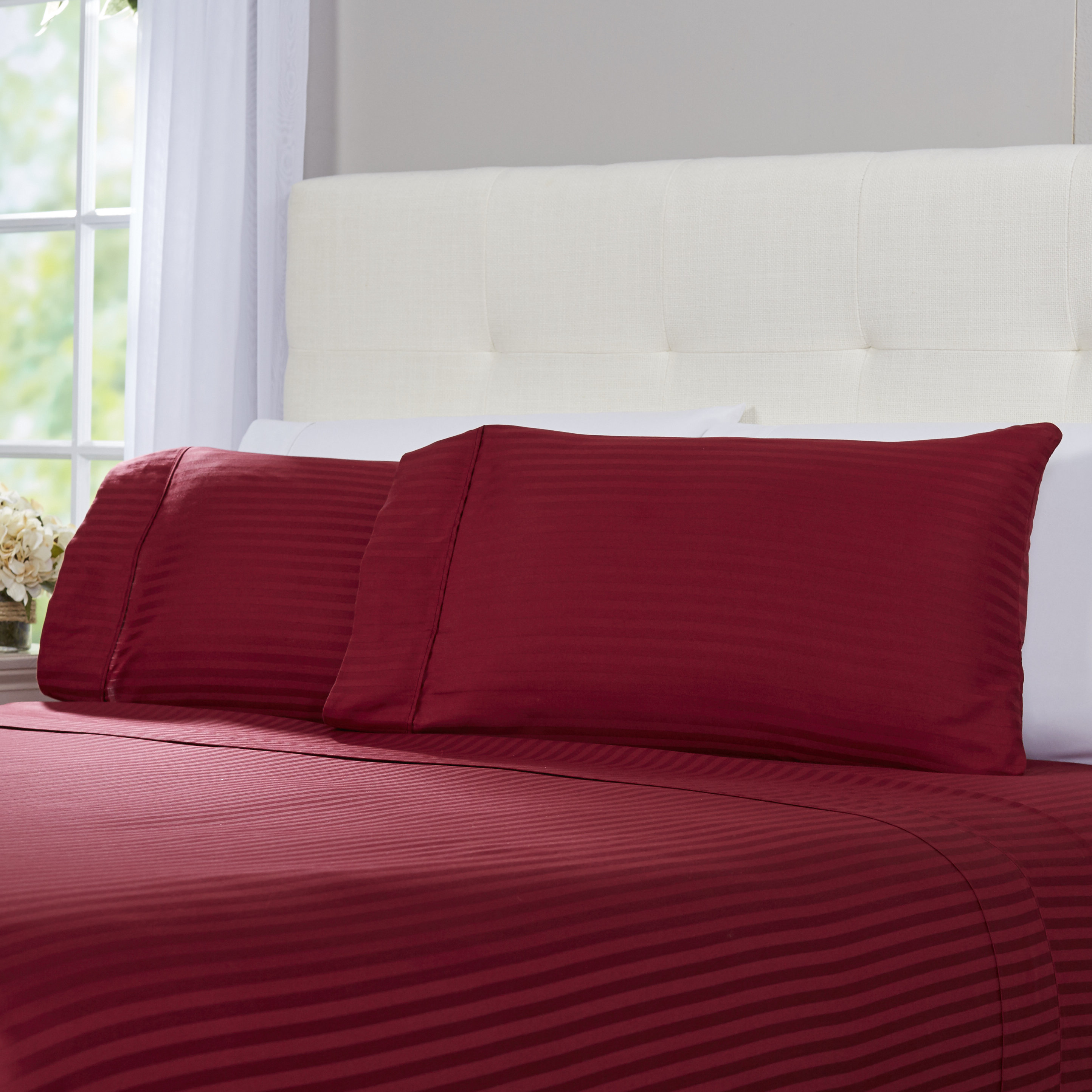 Hogansville 300 Thread Count Striped 100 Egyptian Quality Cotton Hogansville 300 Thread Count Striped 100 Egyptian Quality Cotton Sheet Set Reviews Birch Lane
