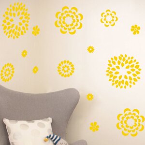 Flower Pattern Wall Decal Set