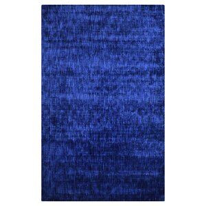 Safia Chalkboard Hand-Woven Navy Blue Area Rug