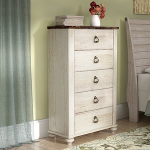 Naples 5 Drawer Media Chest