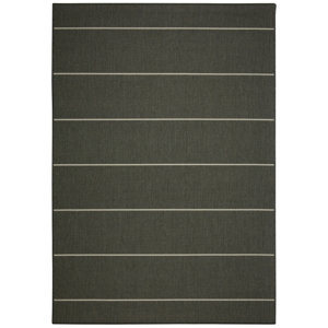 Palmetto Grey Stripe Indoor/Outdoor Area Rug