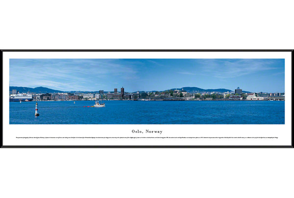 World Skyline Oslo Norway By James Blakeway Framed Photographic Print