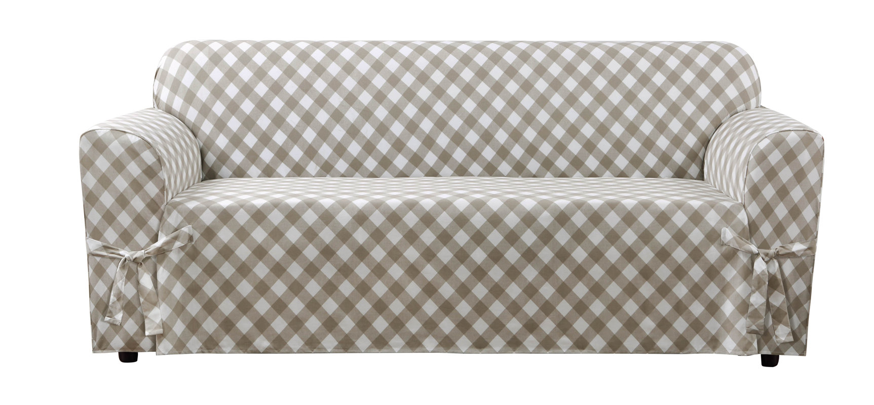 Sure Fit Buffalo Check Box Cushion Sofa Slipcover Reviews Wayfair Buffalo Check Box Cushion Sofa Slipcover