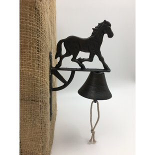 Cast Iron Doorbell Wayfair Ca Running Horse Cast Iron Bell Door Chime