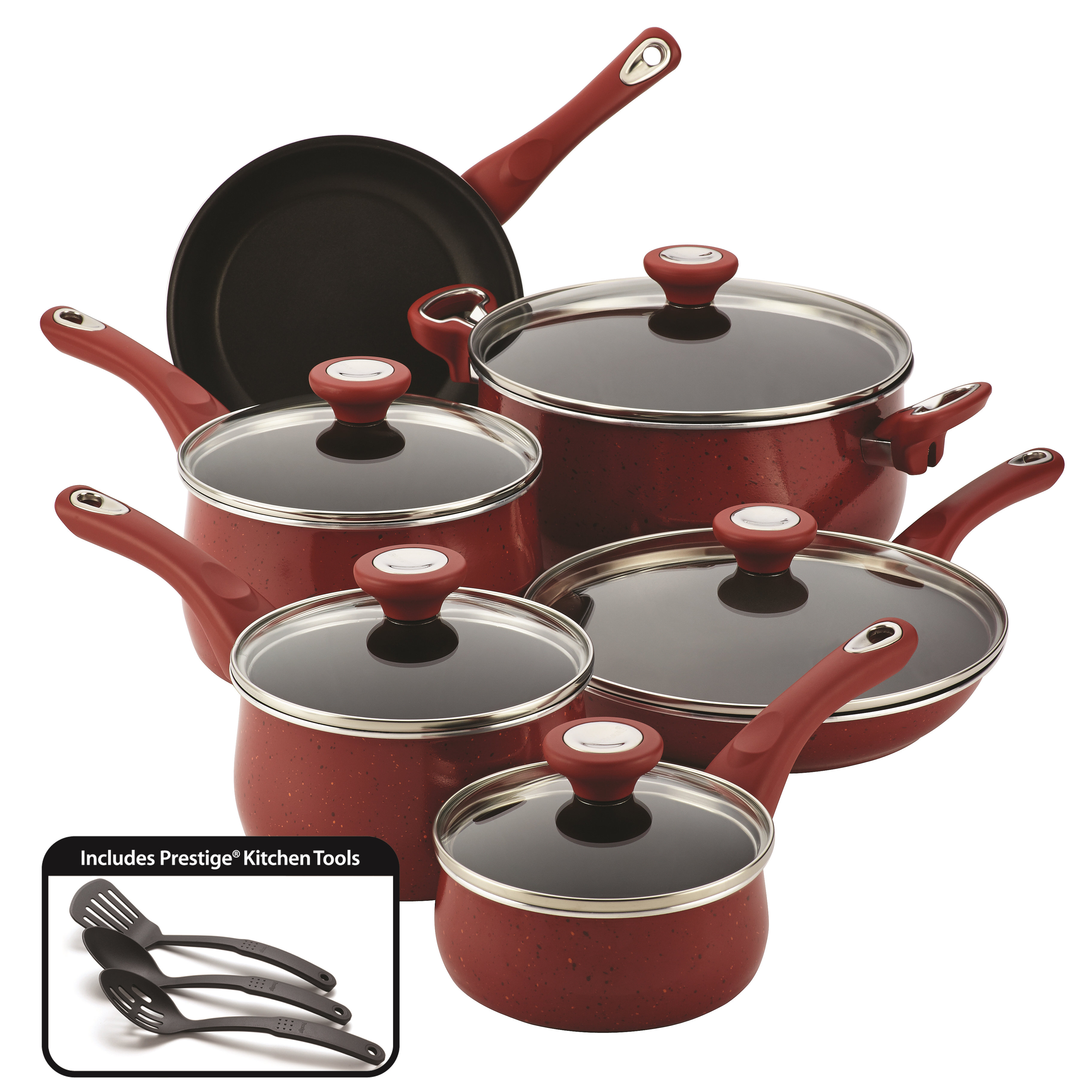 Farberware New Traditions 14 Piece Cookware Set & Reviews | Wayfair Farberware New Traditions 14 Piece Cookware Set & Reviews | Wayfair