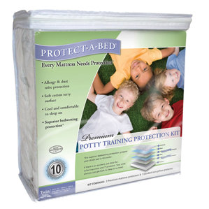 Premium Potty Training Hypoallergenic Waterproof Mattress Protector Kit by Protect-A-Bed