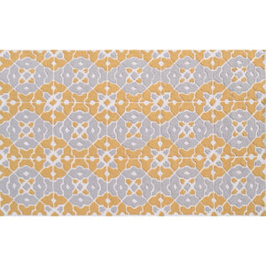 Taylor Hand-Hooked Orange Indoor/Outdoor Area Rug