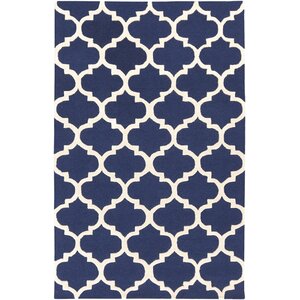 Blaisdell Navy Geometric Stella Area Rug