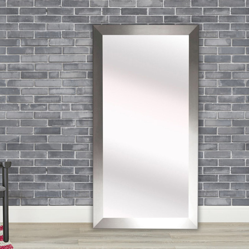 Latitude Run Hogge Modern Silver Full Length Mirror & Reviews Wayfair