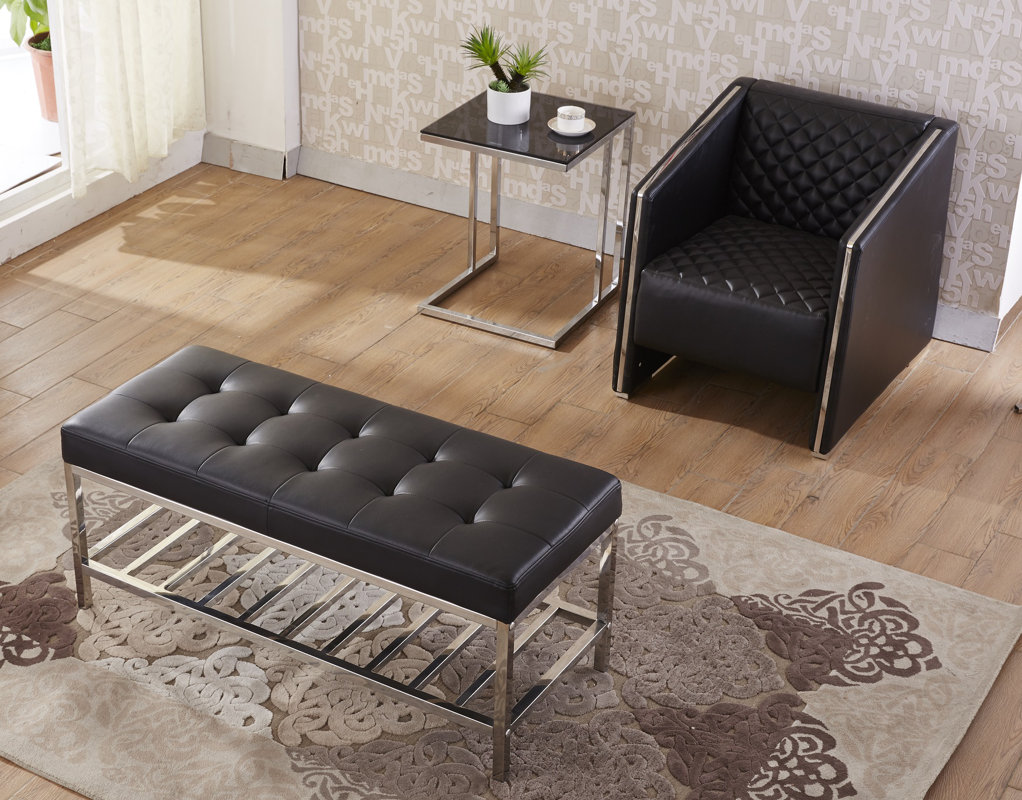 NOYA USA Faux Leather Storage Bench & Reviews Wayfair