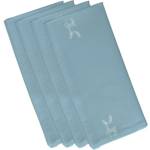 Deer Crossing Holiday Animal Print Napkin (Set of 4)