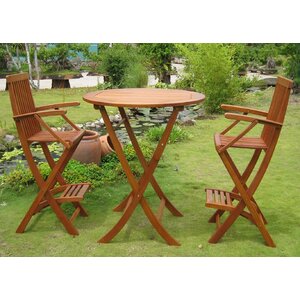 Carmona 3 Piece Bar Height Dining Set