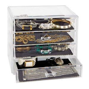 Wayfair Basics 4 Tier Jewelry Cosmetic Organizer