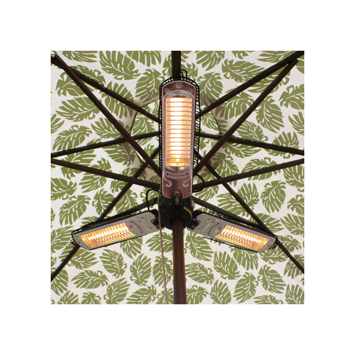 Az Patio Heaters Parasol 1500 Watt Electric Hanging Heater Parasol 1500 Watt Electric Hanging Patio Heater