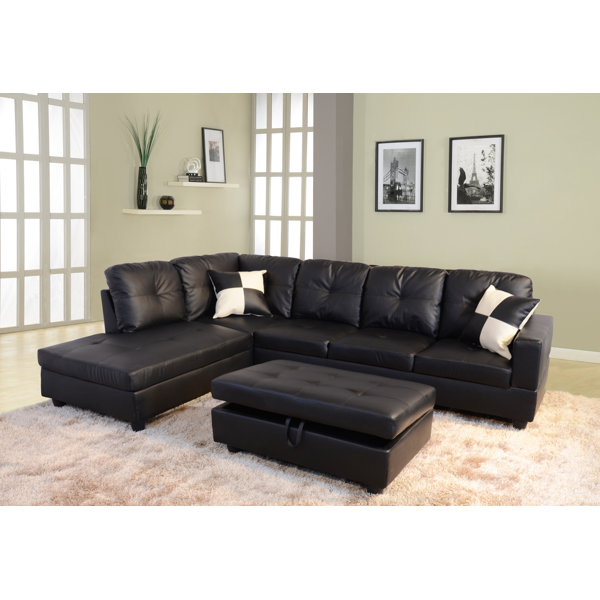 Black Sectional Couches andover mills russ sectional & reviews | wayfair Black Sectional Couches andover mills russ sectional & reviews | wayfair
