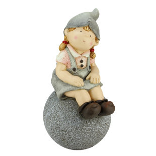 Golf Ball Garden Statue Wayfair Young Gnome Sitting On Ball Garden Statue