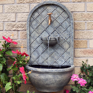 Messina Polystone Electric Wall Fountain