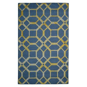 Wool Hand-Tufted Gray/Gold Area Rug