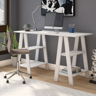Sawhorse Desk Legs Wayfair Adalyn Sawhorse Writing Desk