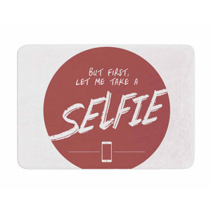 Let Me Take A Selfie by Juan Polo Memory Foam Bath Mat