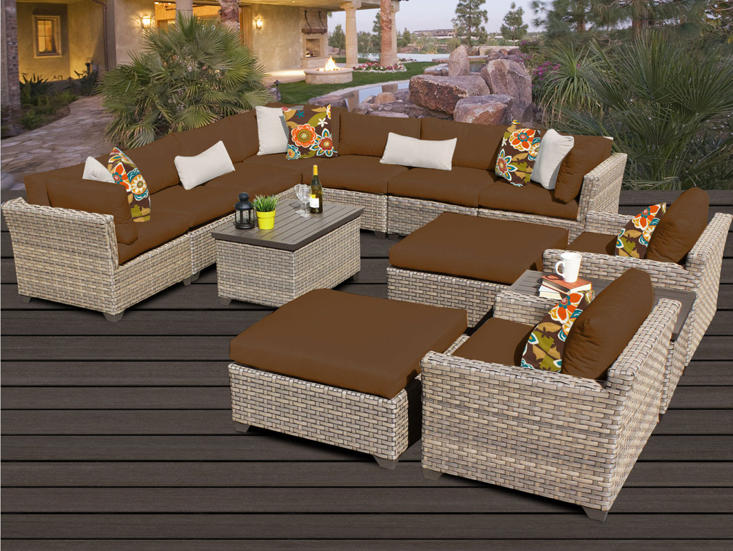 TK Classics Monterey 7 Piece Sectional Set with Cushions & Reviews