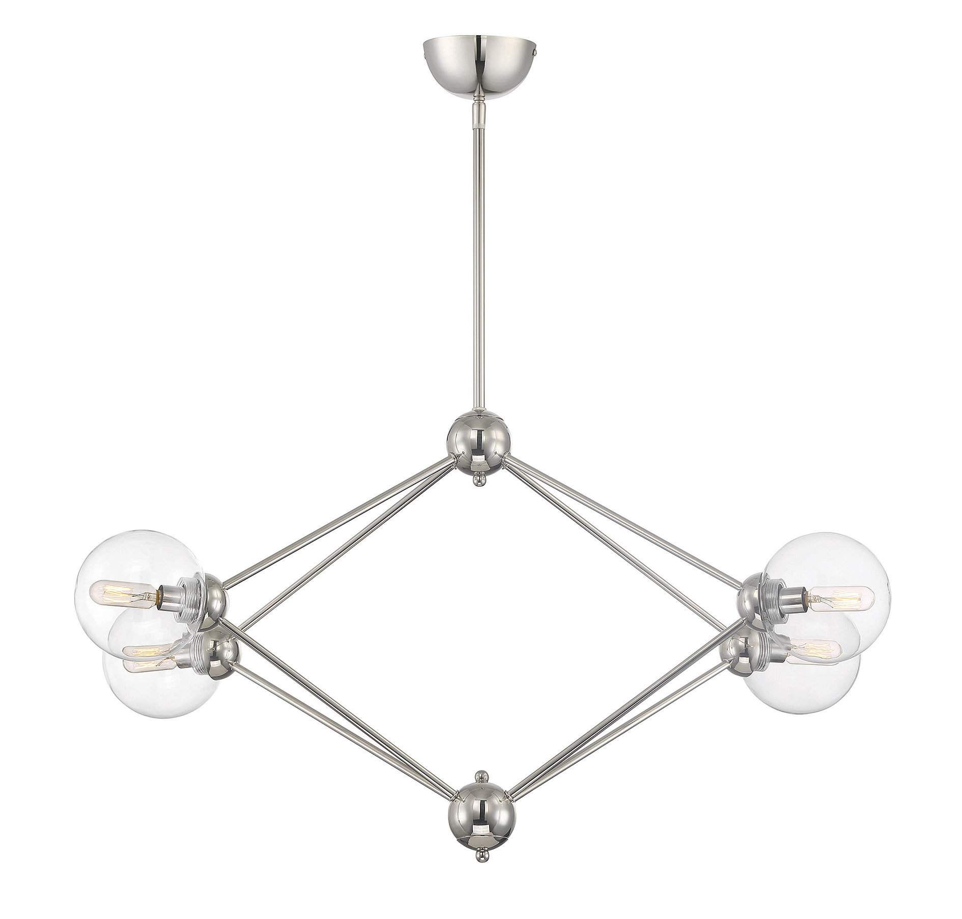 Valetta 4 Light Geometric Chandelier Allmodern