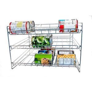 Chromed Kitchen Can Organizer