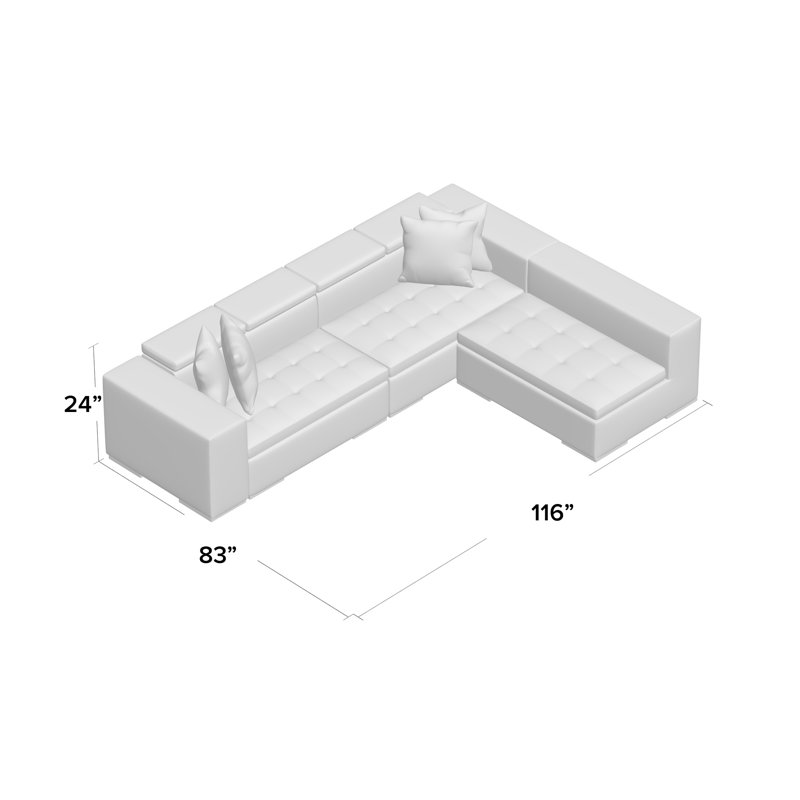 Wade Logan Oberlin Living Right Arm Facing Sectional Reviews Wayfair Oberlin Living Right Arm Facing Sectional