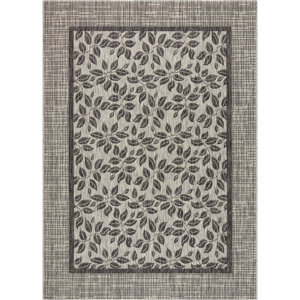 Key Haven Ivory/Charcoal Indoor/Outdoor Area Rug