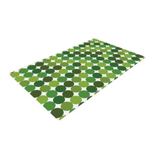 Noble Fir Dots Green Area Rug