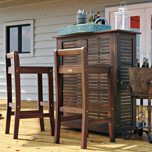 Patio Bars Sets You Ll Love Wayfair Twana 3 Piece Bar Set