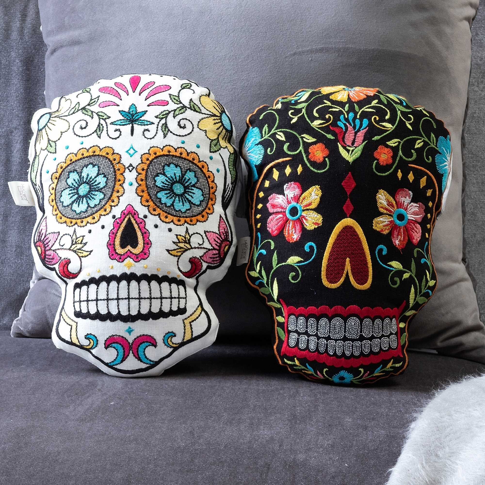 The Holiday Aisle Sugar Skulls Throw Pillow Reviews Wayfair